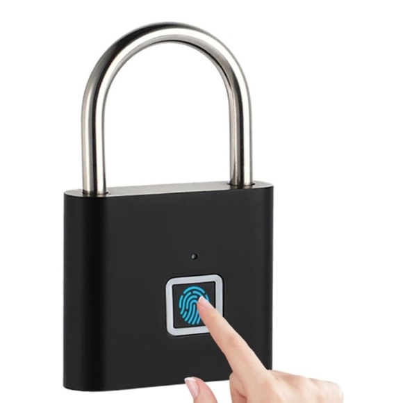 The Unbranded Brand Other - K712 BIOLOQ Hardened Fingerprint Biometric Padlock Keyless Biometric Gate Locks